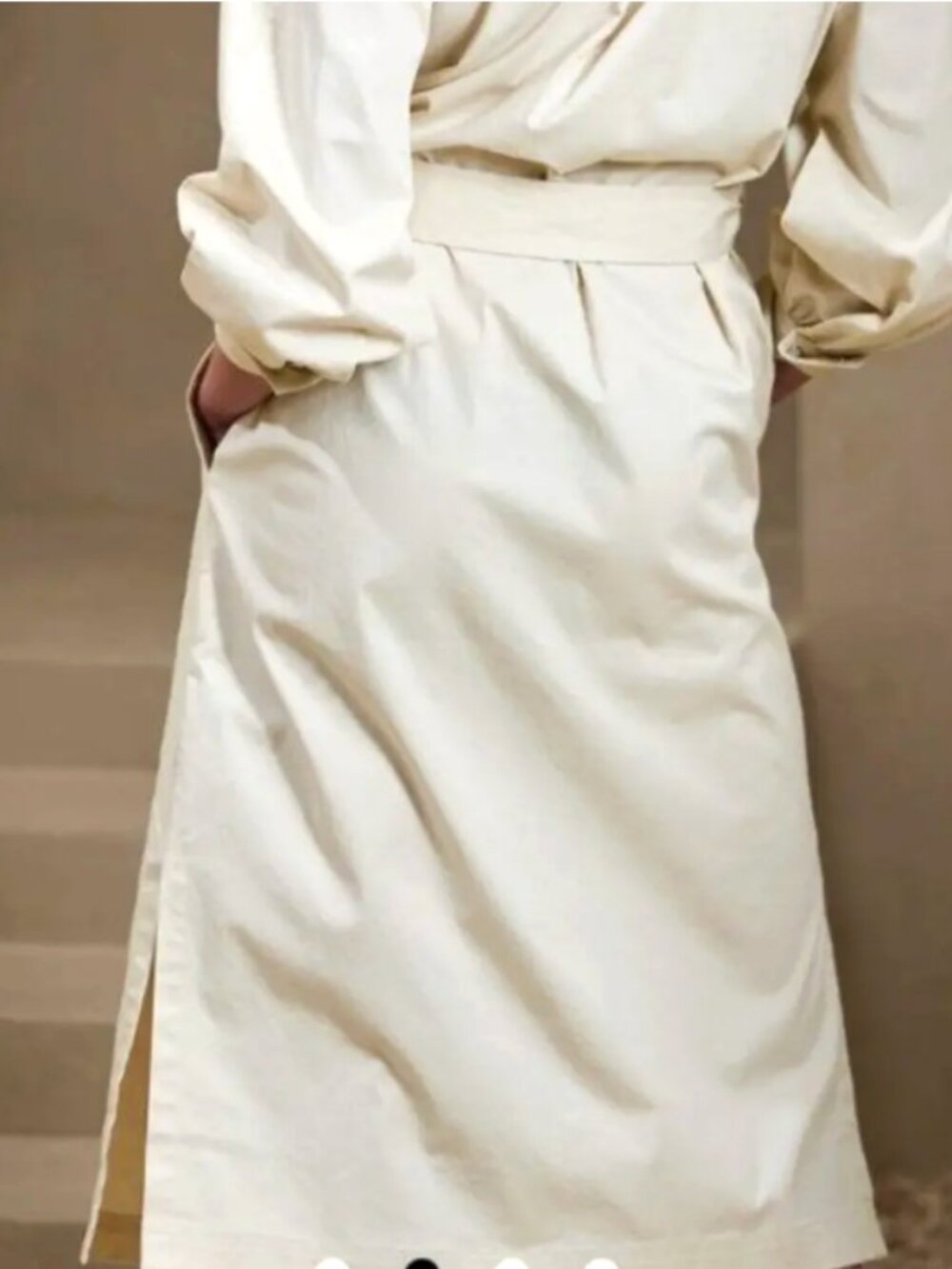 Banana Republic Utility Midi Shirt Dress Classic Career - Picture 3 of 16